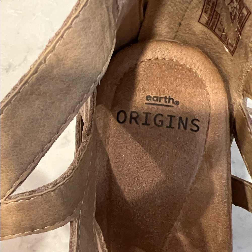 Earth Origins THE CORIE Lace-Up Sandals -CoCo Nubuck Adjustable Powerpath Foot - Picture 3 of 10